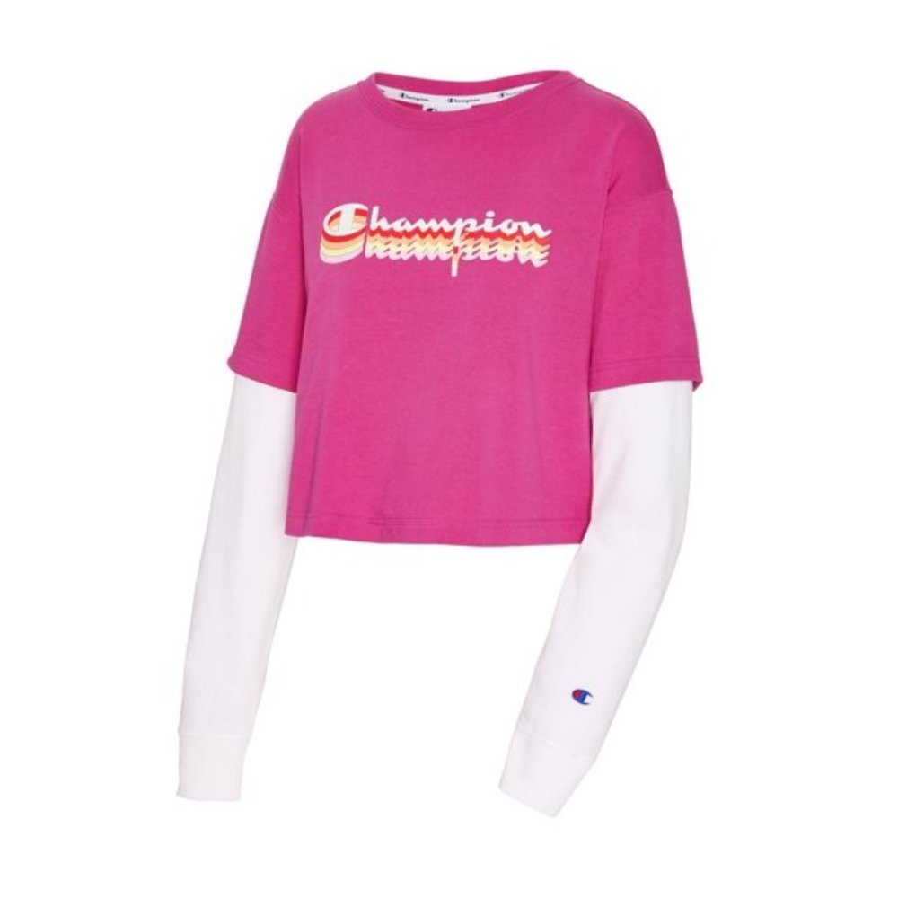 Champion cropped long sleeve tee